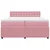 Vidaxl Box spring postelja z vzmetnico roza 200x200 cm žamet