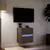 Zidni TV ormarić s LED svjetlima boja hrasta 41x31x45 cm