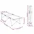 Sklopivi kamperski krevet 2 pcs Crvena 194 x 62,5 x 42,5 cm