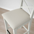 INGOLF Barska stolica s naslonom, bela/Hallarp bež, 65 cm
