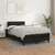 shumee Box spring postelja z vzmetnico črna 120x200 cm umetno usnje