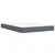 Vidaxl Box spring postelja z vzmetnico temno siva 160x200 cm žamet