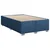 Vidaxl Box spring postelja z vzmetnico moder 120x200 cm blago