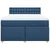 vidaXL vidaXL Box spring postelja z vzmetnico modra 160x200 cm blago, (21305735)