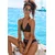 LASCANA Bikini zgornji del Yves  kremna / rjava / črna