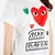 Majice Comme des Garçons PLAY Heart Logo Tee White M