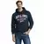 JACK & JONES Majica mornarska/karminsko rdeča/bela