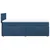 Vidaxl Box spring postelja z vzmetnico modra 80x200 cm blago