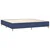 Vidaxl Box spring postelja z vzmetnico modra 200x200 cm blago