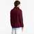 Mikina FRED PERRY Half Zip Sweatshirt Oxblood XL
