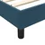 Vidaxl Box Spring Postelja brez vzmetnice Temno modra 80x210 cm Žamet