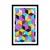 Plakat s paspartujem barvni vzorec - 60x90 white
