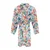 Trendyol Multi Color Floral Pattern Waist Open Mini Lined Chiffon Woven Dress