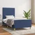 Vidaxl Posteljni okvir brez vzmetnice modra 90x190 cm tkanina