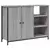 Komoda siva boja hrasta 100 x 33 x 75 cm konstruirano drvo
