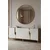 Hanah Home komoda Evva 150, 125 cm, hrast Sapphire / bela / zlatna