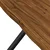 vidaXL 70 x 70 x 75 cm Masiven les akacije Naravna in črna Kvadrat