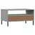 Stolić za kavu s metalnim nogama sivi 85x50x45 cm drveni OSLO