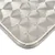 Vidaxl Vrtna miza srebrna 80x80x70 cm aluminij