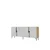 Hanah Home komoda Evva 150, 150 cm, hrast Sapphire / srebrna / bela