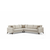 ATELIER DEL SOFA Ugaona garnitura Kristal 3+Corner+2 Beige