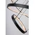 Rabalux Visilica sa daljinskim Beliza, 3 prstena, LED 95W, 3000-6500K, 60cm, Crna