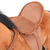vidaXL Stoječi konj iz pliša rjave barve