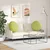 Jastučići za sjedenje 2 pcs Svijetlo zelena O60 x 21 cm tkanina