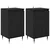 Kreveta 2 pcs Crni hrast 40 x 35 x 70 cm Obrađeno drvo i čelik