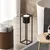 Aberto Design Dekorativna saksija GED-023, 15x50x15 cm, O 12 cm ,, Crna