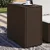 Vidaxl Vrtna miza z leseno mizno ploščo rjava 58x27,5x55 cm poli ratan
