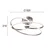 LED plafonski luster CORT LED/40W/230V srebrni