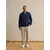 DAN FOX APPAREL Majica Bruno mornarska