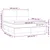 Vidaxl Box spring postelja z vzmetnico LED bela 160x200cm umetno usnje