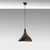 Opviq Luster BITLIS-N-1395-RETRO, 33cm23x16 cm 2xE27, 40W, Tamnosivi