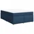 vidaXL Box spring postelja z vzmetnico modra 160x200 cm blago