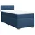 Vidaxl Box spring postelja z vzmetnico modra 100x200 cm blago
