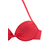 LASCANA Bikini zgornji del Pride, rdeča
