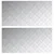 Stepenica Pravokutni 2 pcs Srebrno 100 x 50 cm Aluminij