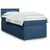 Vidaxl Box spring postelja z vzmetnico modra 90x200 cm blago