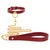 Taboom Bondage in Luxury O-Ring Collar and Chain Leash Red
