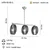 Opviq Luster Manya-52-03, 10x10x5cm, 54-77cm, IP20 Braon-zlatne boje