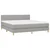 Vidaxl Box spring postelja z vzmetnico LED sv. siva 180x200 cm blago
