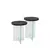 Hanah Home Set klub stolova Serenity 2, 2 komada, Antracit