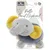 Lorelli plisana igracka zvecka donut (krofna) - elephant grey ( 10191340010 )
