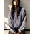 Pull&Bear Pulover golobje modra