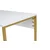 Hanah home Radni sto 240x74x60?cm Belo-Zlatni