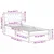 Vidaxl Kovinska posteljna konstrukcija Rjava in svetlo siva