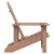 Vidaxl Vrtni stol Adirondack HDPE rjav