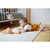 Textilná hracia skrinka Obláčik Little Rabbit Musical Fabric Box Petites Chansons Kaloo s dreveným krúžkom oranžová od 0 mes K210002